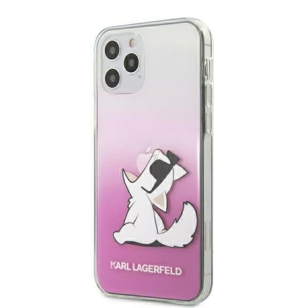 Karl Lagerfeld KLHCP12LCFNRCPI Choupette Fun iPhone 12 Pro MAX pink