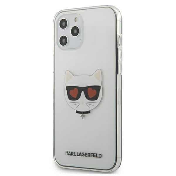 iPhone 12 Pro MAX Karl Lagerfeld KLHCP12LCLTR PC Choupette Head tok átlátszó