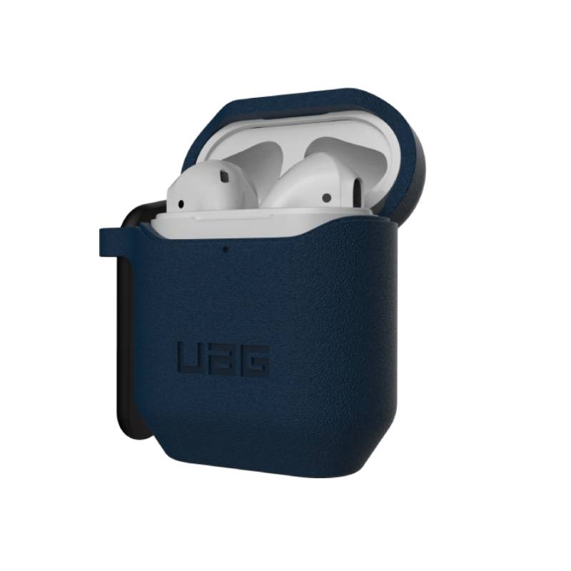 UAG Standard Issue Apple Airpods 1/2 fokozott védelmet nyújtó ütésálló szilikon tok sötétkék