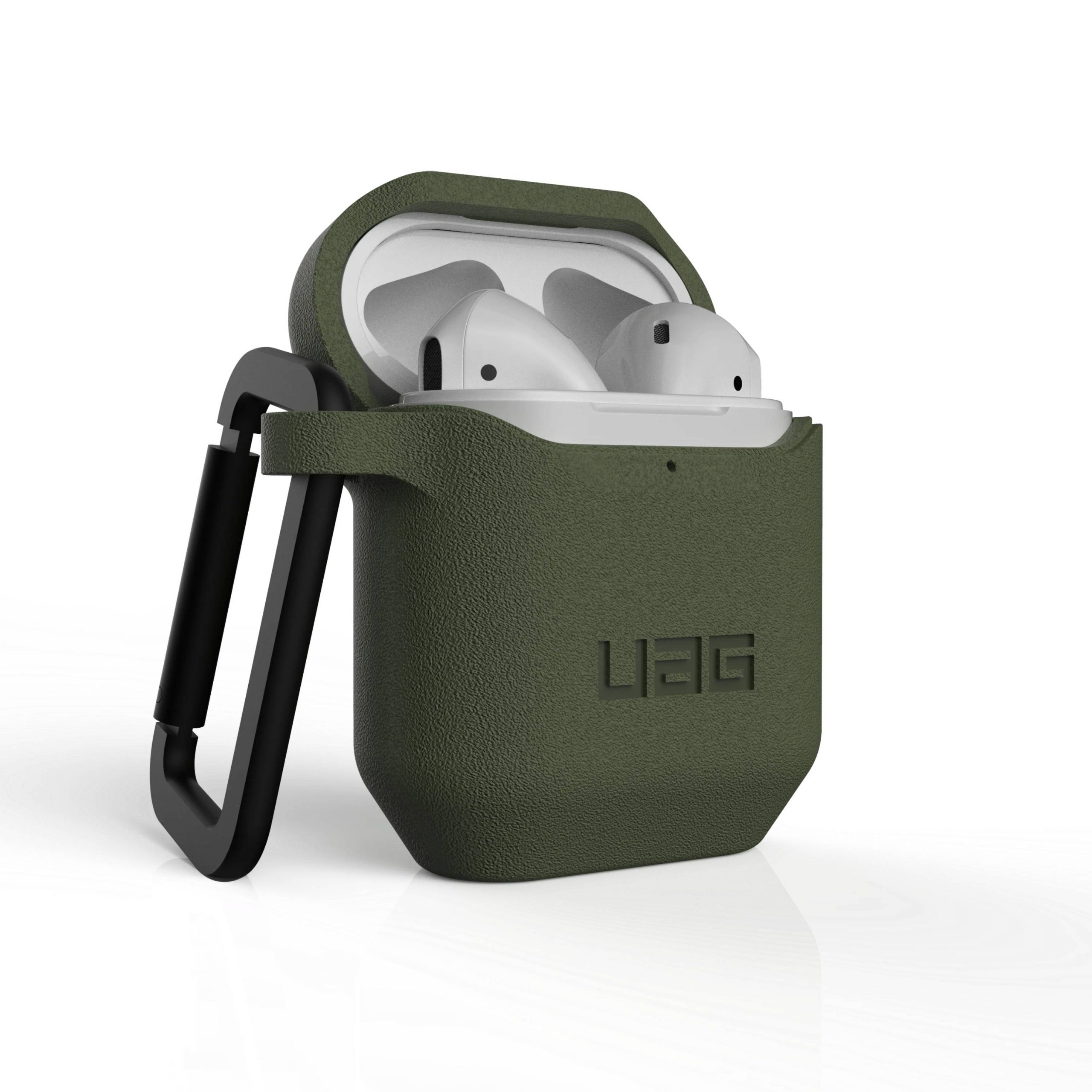 UAG Standard Issue Apple Airpods 1/2 fokozott védelmet nyújtó ütésálló szilikon tok oliva