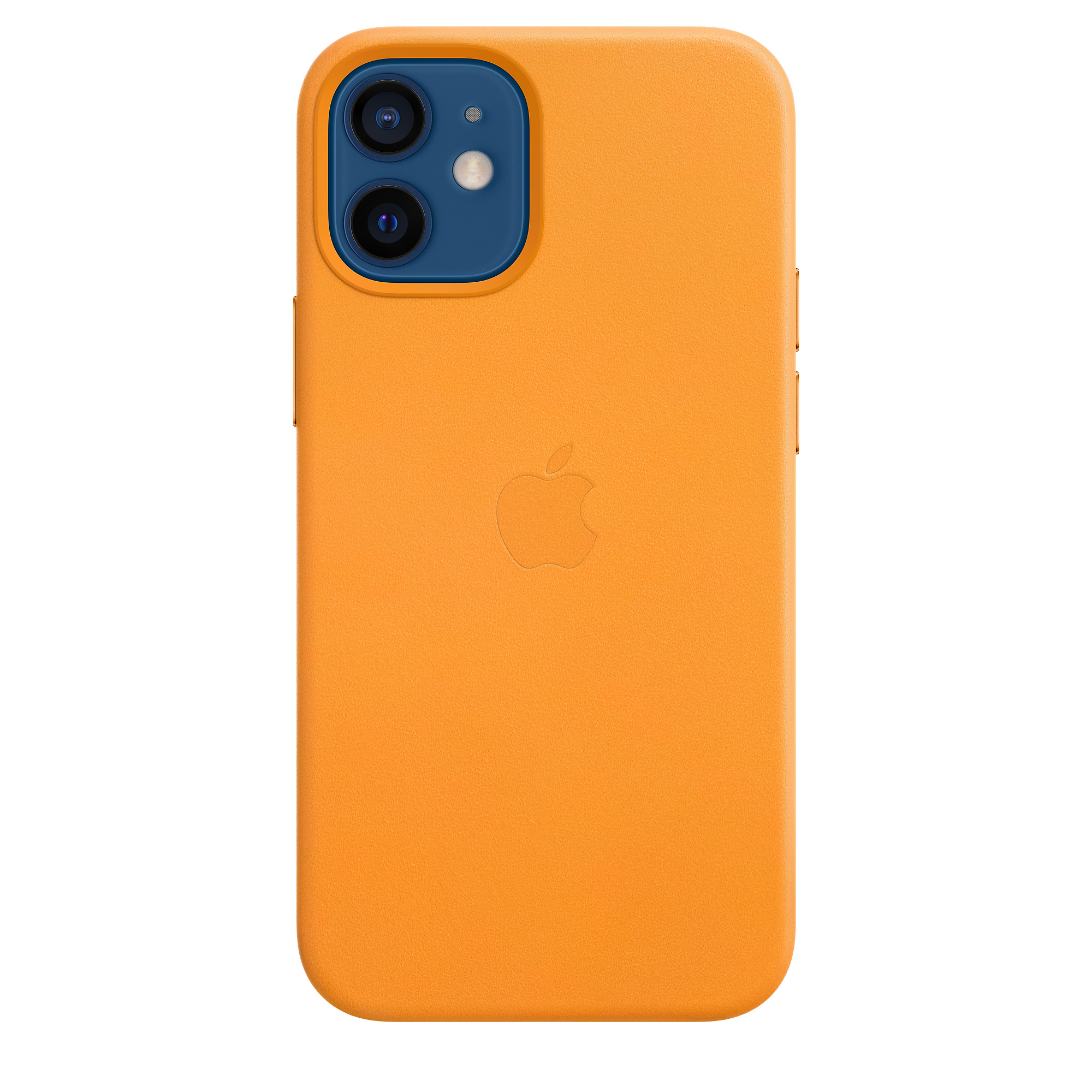 Apple gyári valódi bőr tok iPhone 12 mini California Poppy (MHK63ZM/A)