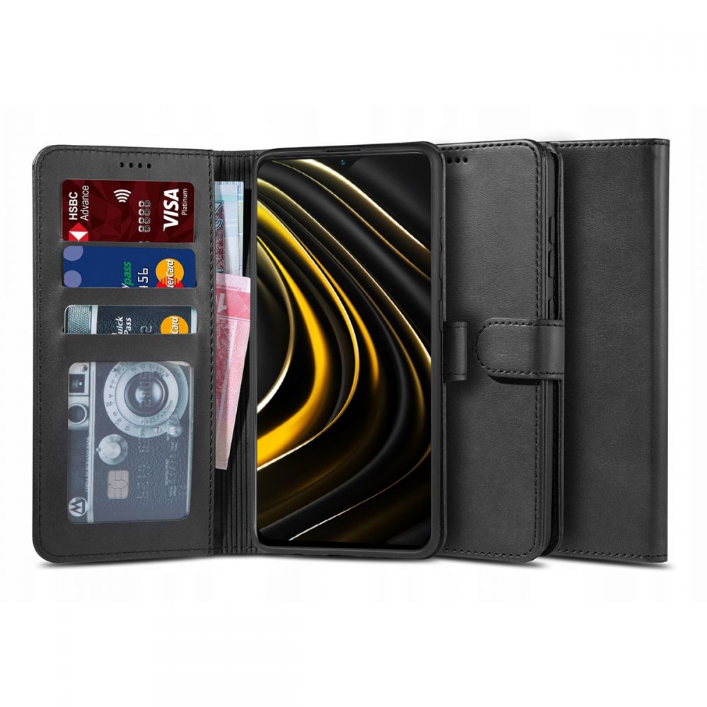 TECH-PROTECT Wallet 2 fliptok Xiaomi Poco M3 fekete