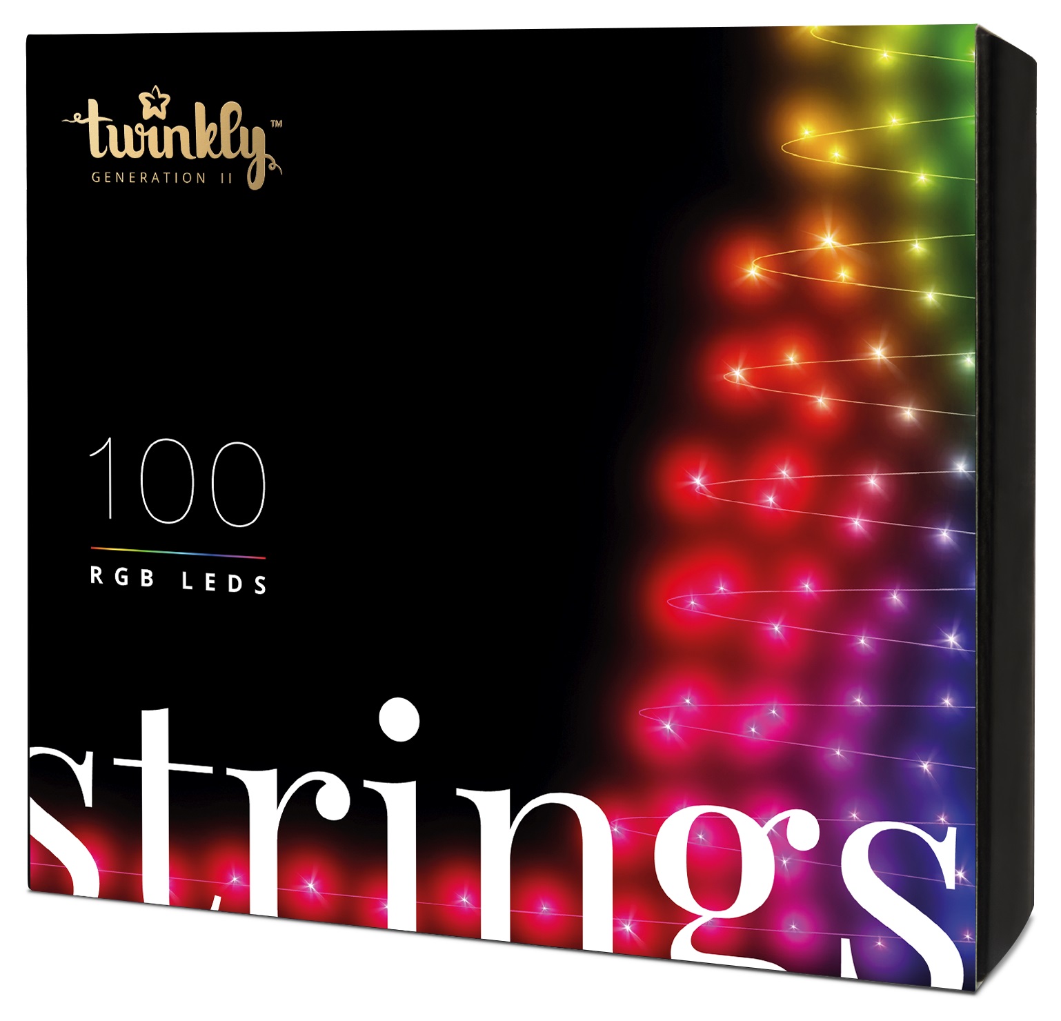 Twinkly String Okos Beltéri És Kültéri Karácsonyfa Fényfüzér 100 LED (TWS100STP-BEU)