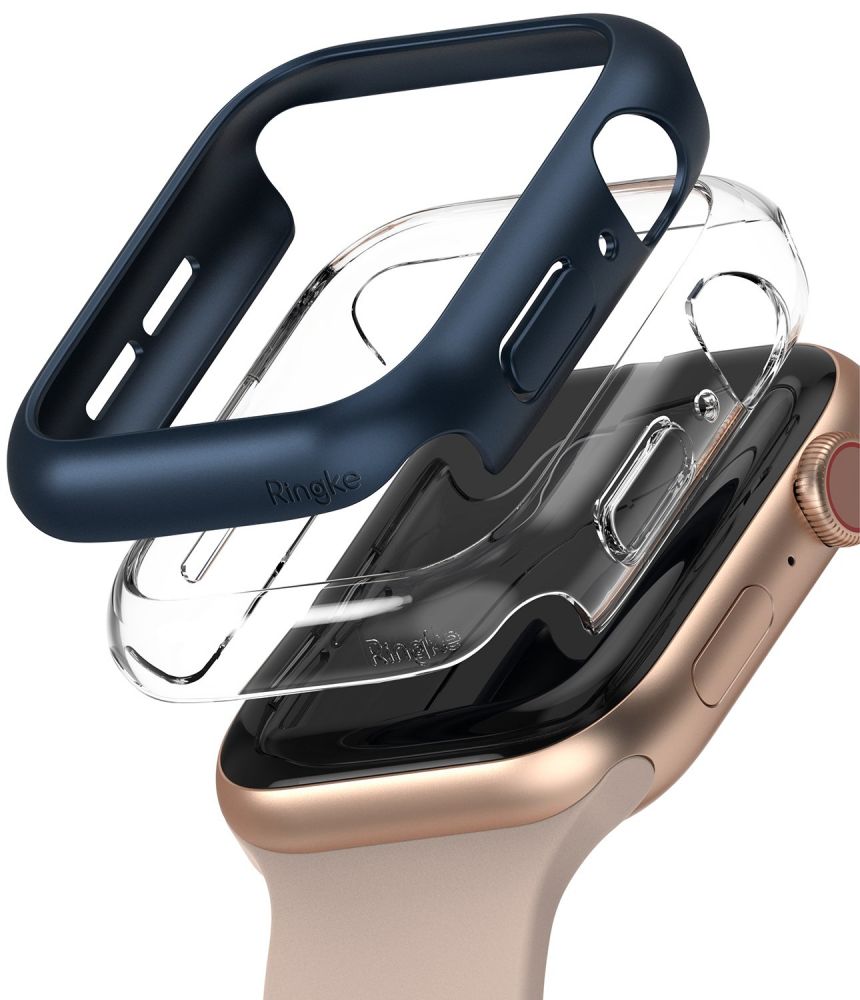 Apple Watch 4/5/6/SE 44mm Ringke Slim 2x Tok Átlátszó / Kék