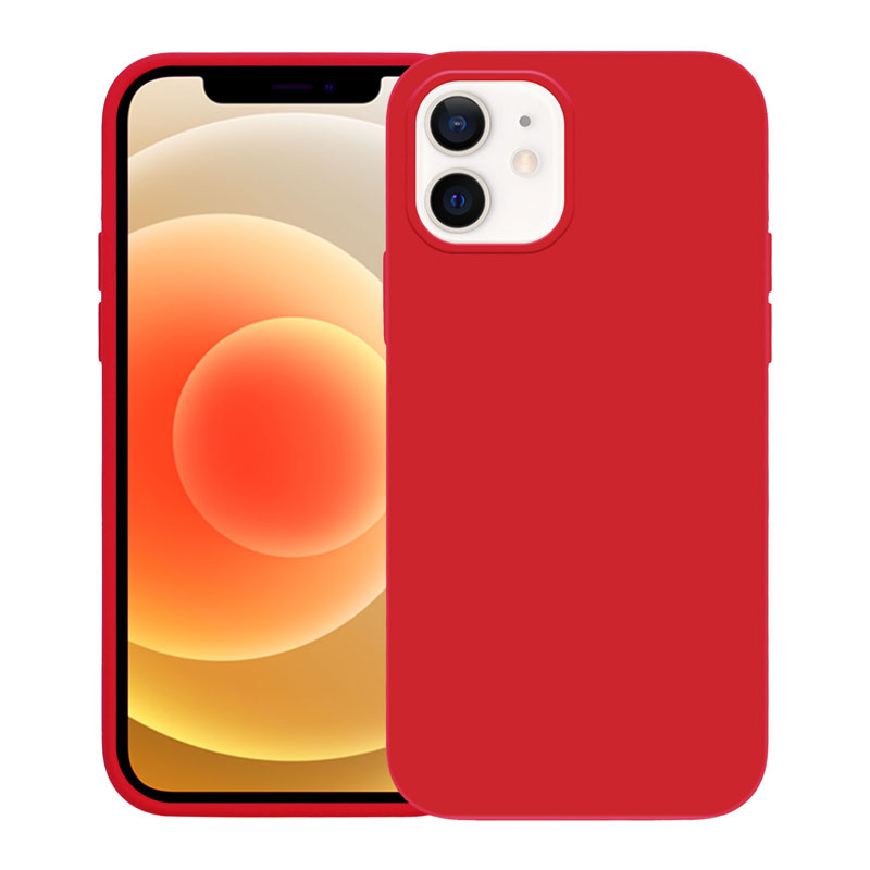 iPhone 12 / iPhone 12 Pro Crong Color rugalmas tok piros