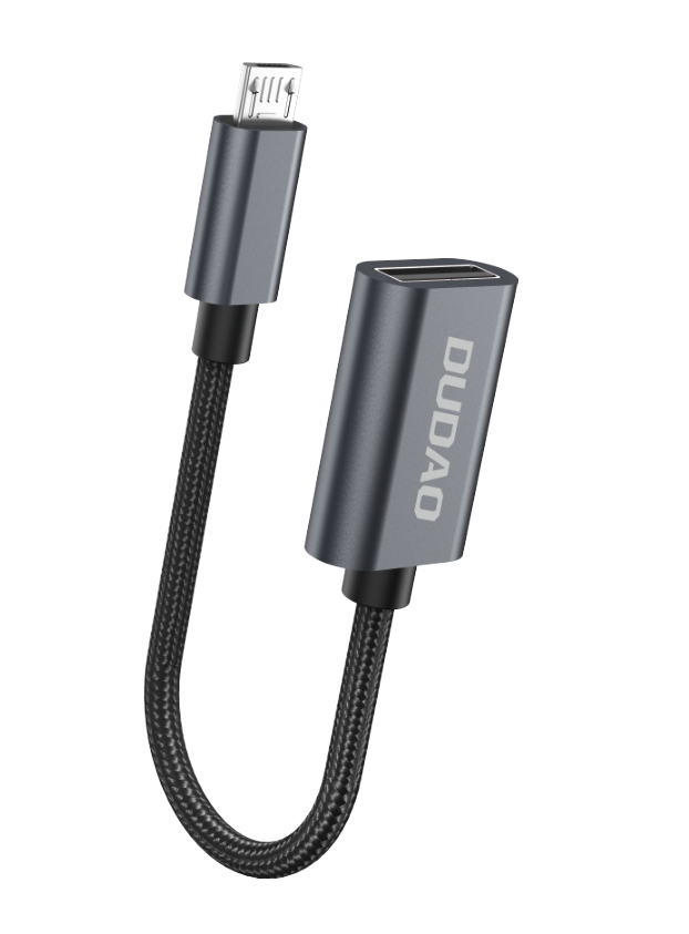 Dudao USB - Micro USB  2.0 OTG adapter átalakító kábel fekete (L15M)