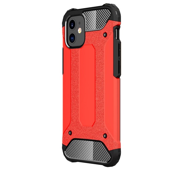iPhone 12 mini Defender műanyag tok piros