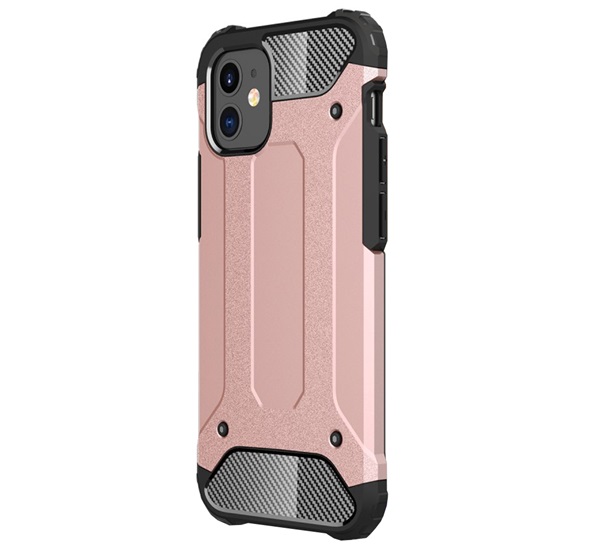 iPhone 12 mini Defender műanyag tok rozéarany
