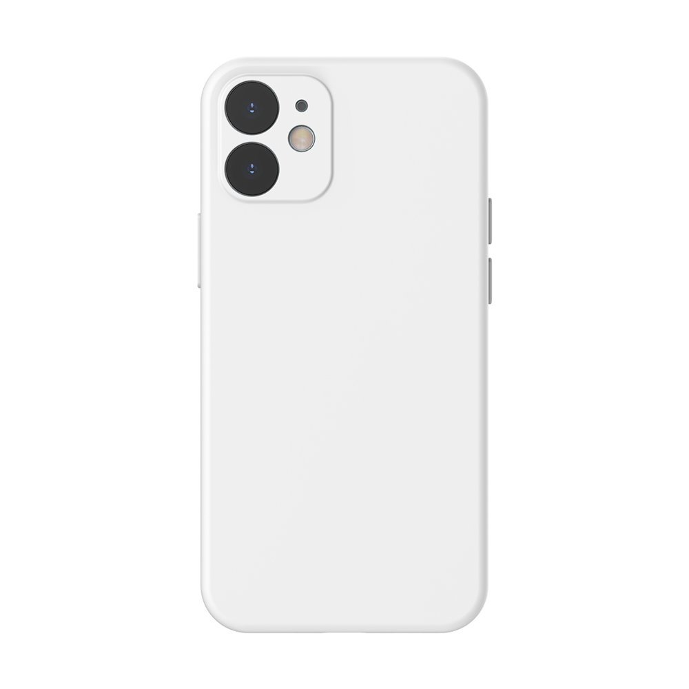 iPhone 12 mini Baseus Liquid Silica Gel tok mini Ivory fehér (WIAPIPH54N-YT02)