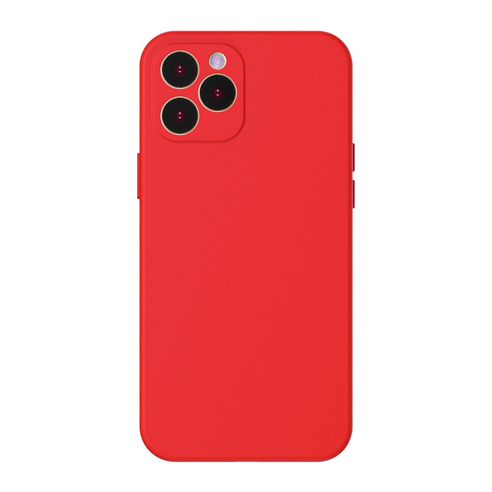 Baseus Liquid Silica Gel tok iPhone 12 Pro MAX piros (WIAPIPH67N-YT09)