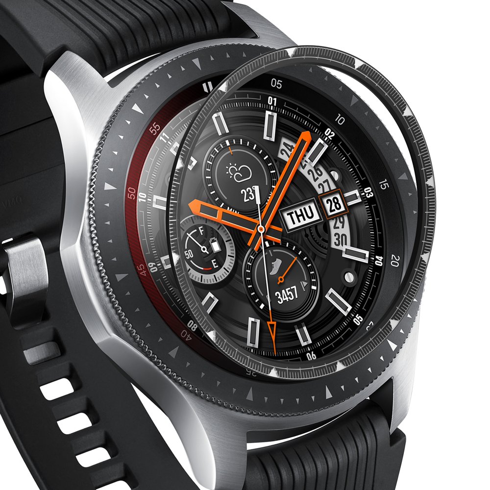 Ringke Samsung Galaxy Watch 46mm / Gear S3 káva díszelem fekete színben (RGSG0056)