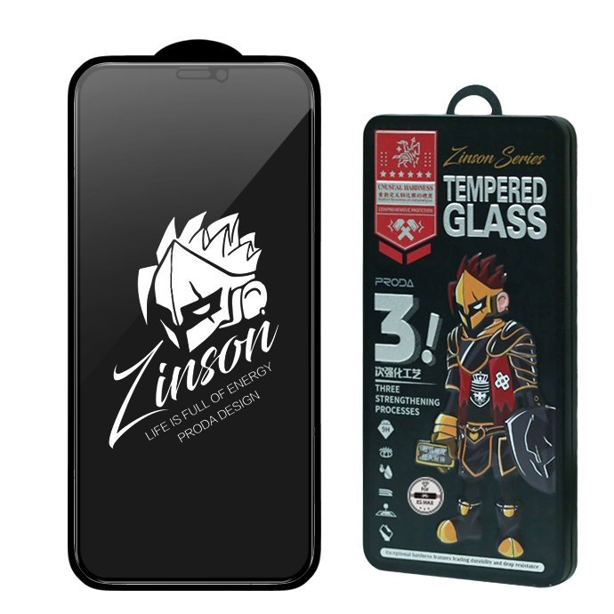 Proda Zinson Anti Spy 9H kijelzővédő üvegfólia iPhone 12 Pro MAX fekete