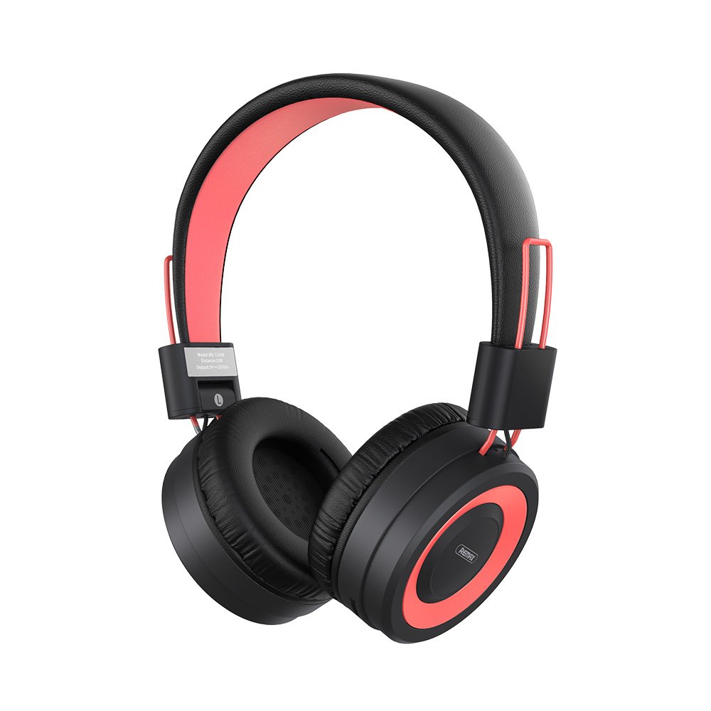 Remax RB-725HB Bluetooth vezeték nélküli fejhallgató TF kártya támogatással pink