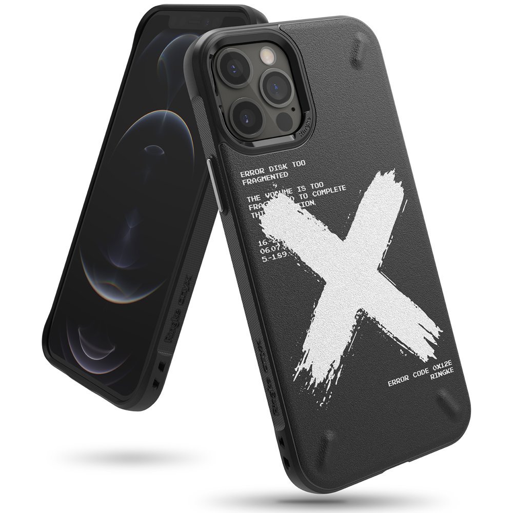 Ringke Onyx Design tok iPhone 12 Pro MAX fekete X (OXAP0049)