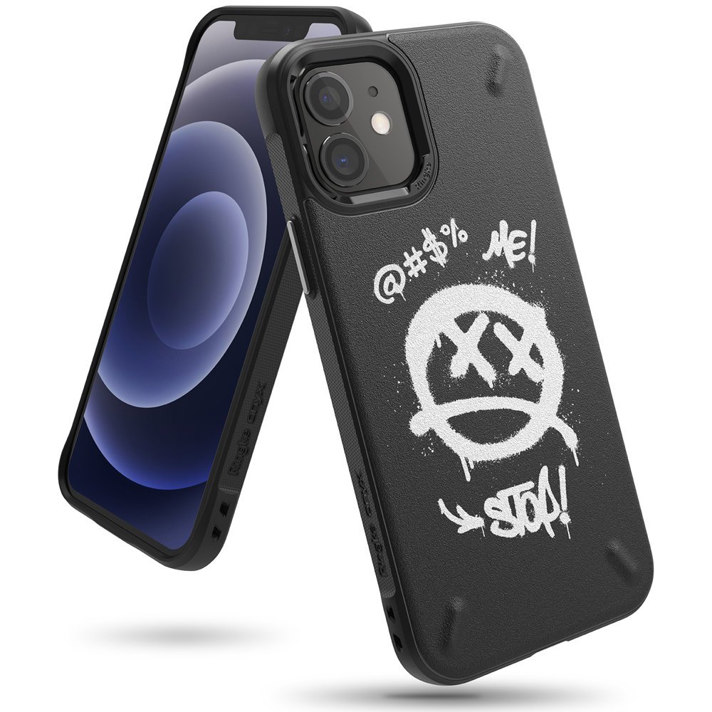 Ringke Onyx Design tok iPhone 12 mini fekete Graffiti (OXAP0030)