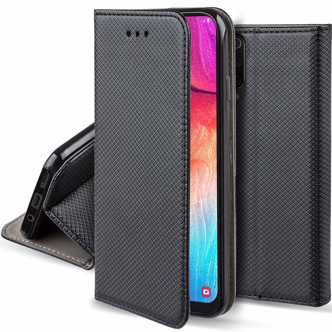 Samsung Galaxy M11 Mágneses fliptok fekete