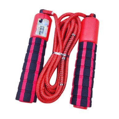 Crossfit - Fitness ugrálókötél ugrás számlálóval piros