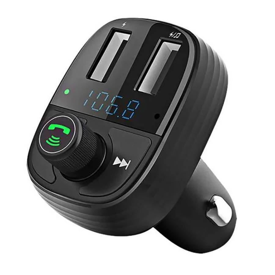 KAKU Jingying Bluetooth FM Transmitter + autós töltő  3.4A 2xUSB MP3 fekete (KSC-184)