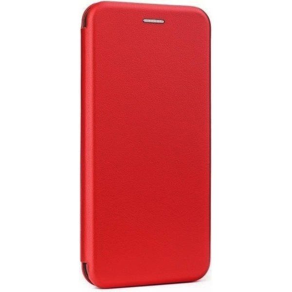 Elegance fliptok Samsung A12 piros