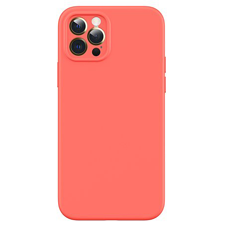 iPhone 12 mini USAMS US-BH728 MagSafe Liquid Silicon tok narancssárga