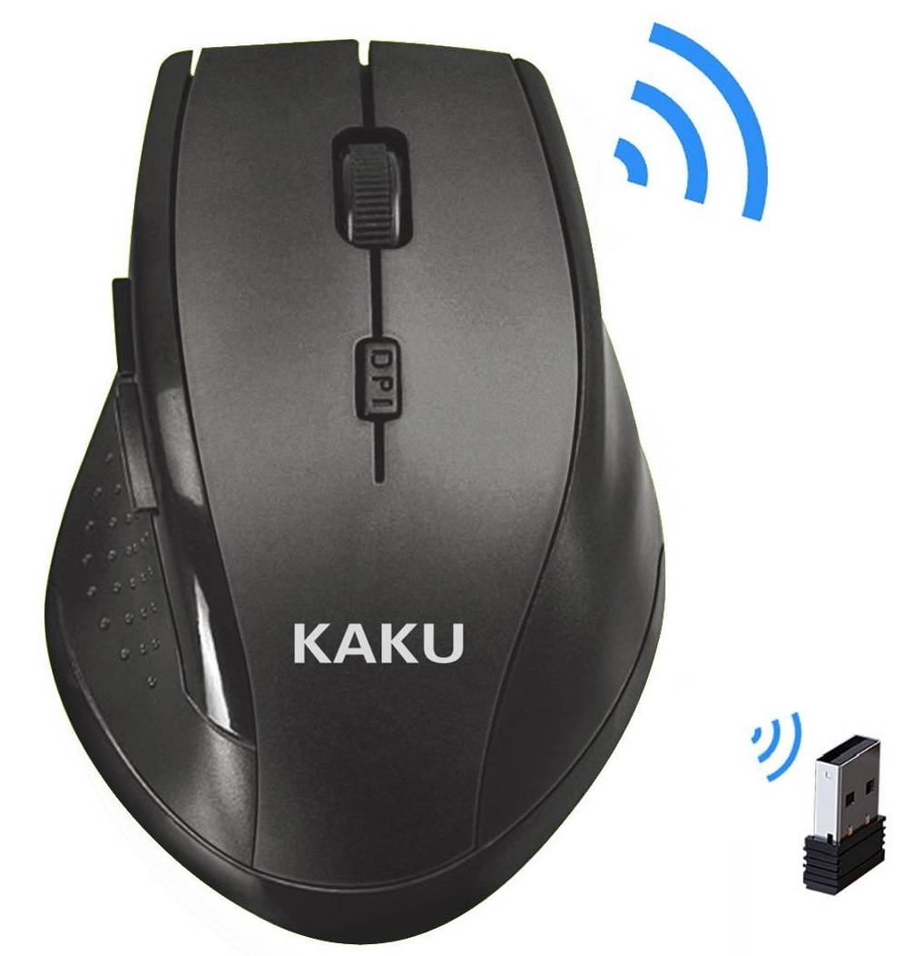 KAKU vezeték nélküli Bluetooth optikai egér 6 gombbal fekete (KSC-449)