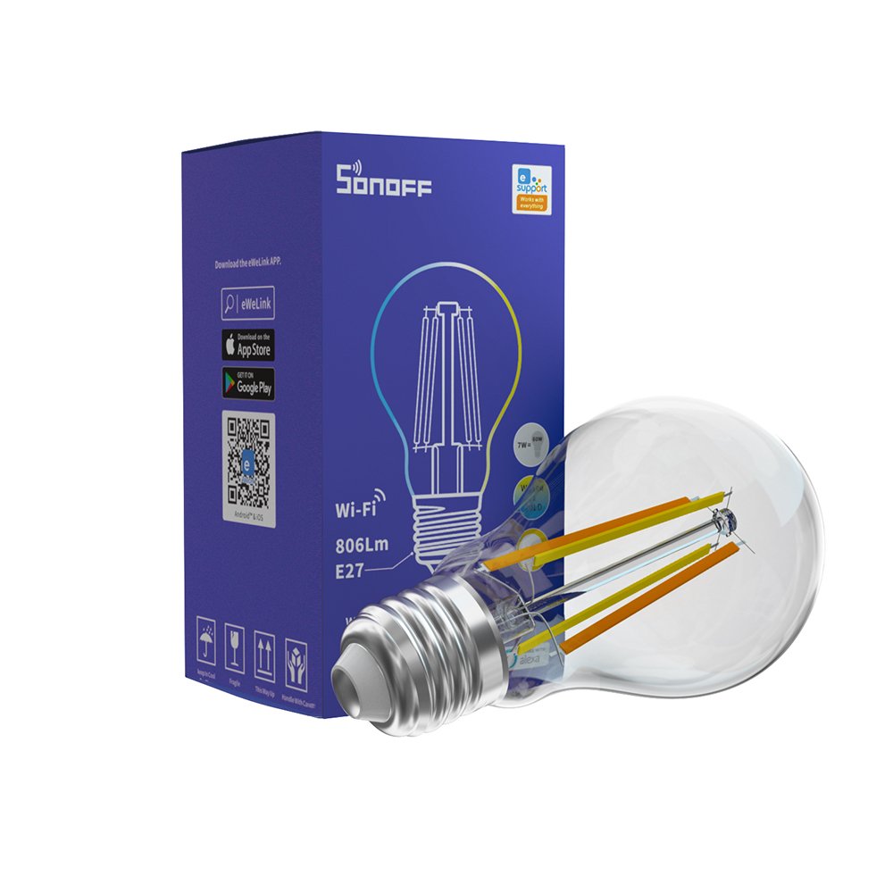 Sonoff B02-F-A60 WiFi-s LED okosizzó, E27 (M0802040003)