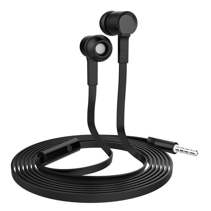 AirBass Extreme vezetékes fülhallgató mikrofonnal fekete 3.5mm jack