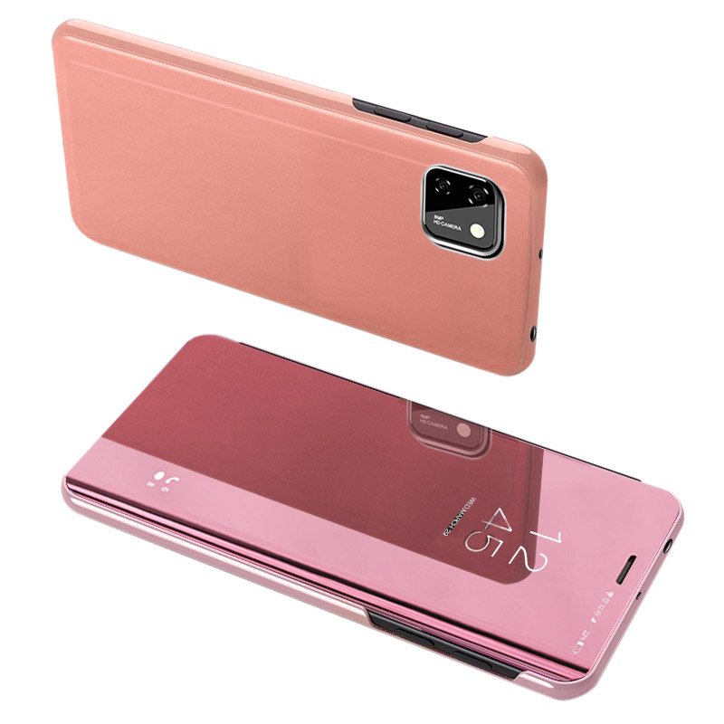 Clear View fliptok Huawei Y5p pink
