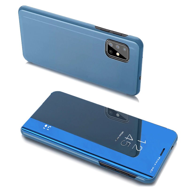 Clear View fliptok Samsung Galaxy A20s kék