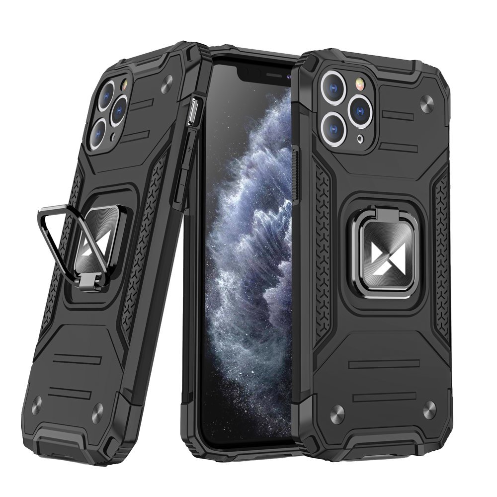 Wozinsky Ring Armor Case Kickstand telefontok iPhone 11 Pro MAX fekete