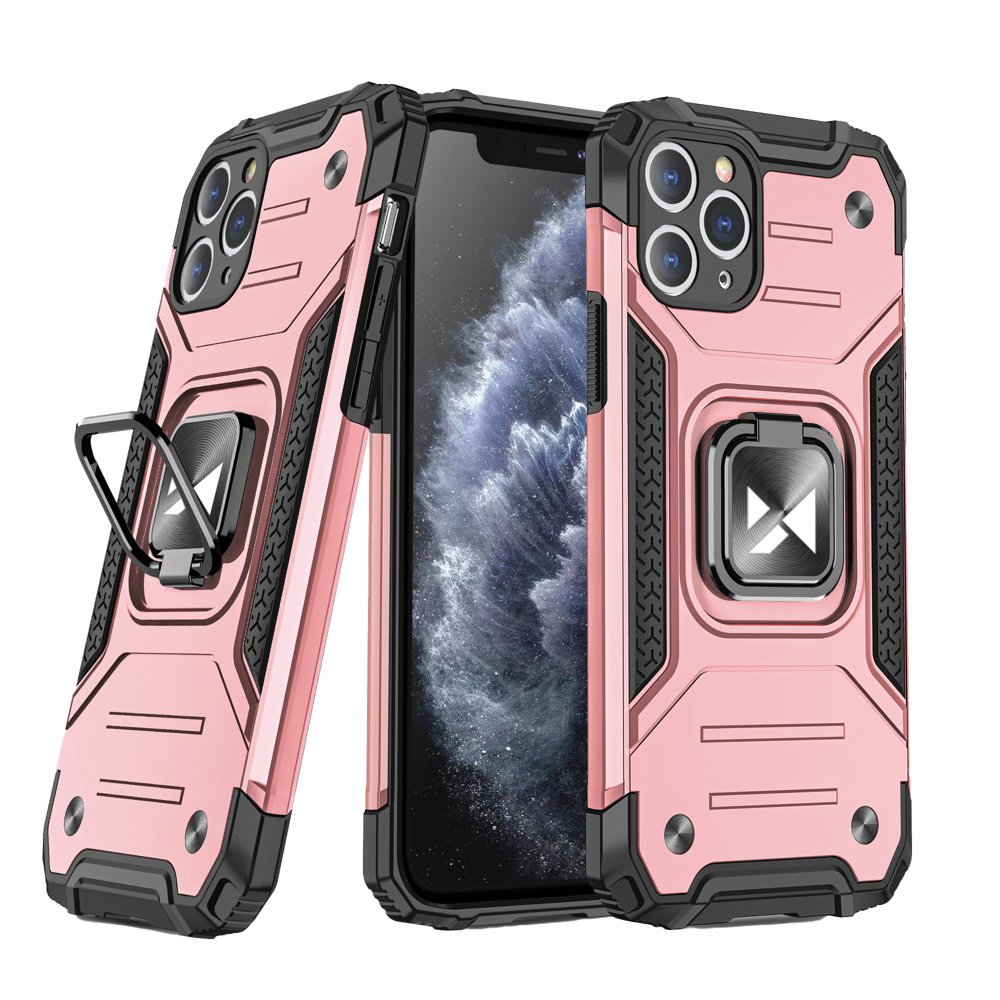 Wozinsky Ring Armor Case Kickstand telefontok iPhone 11 Pro MAX pink