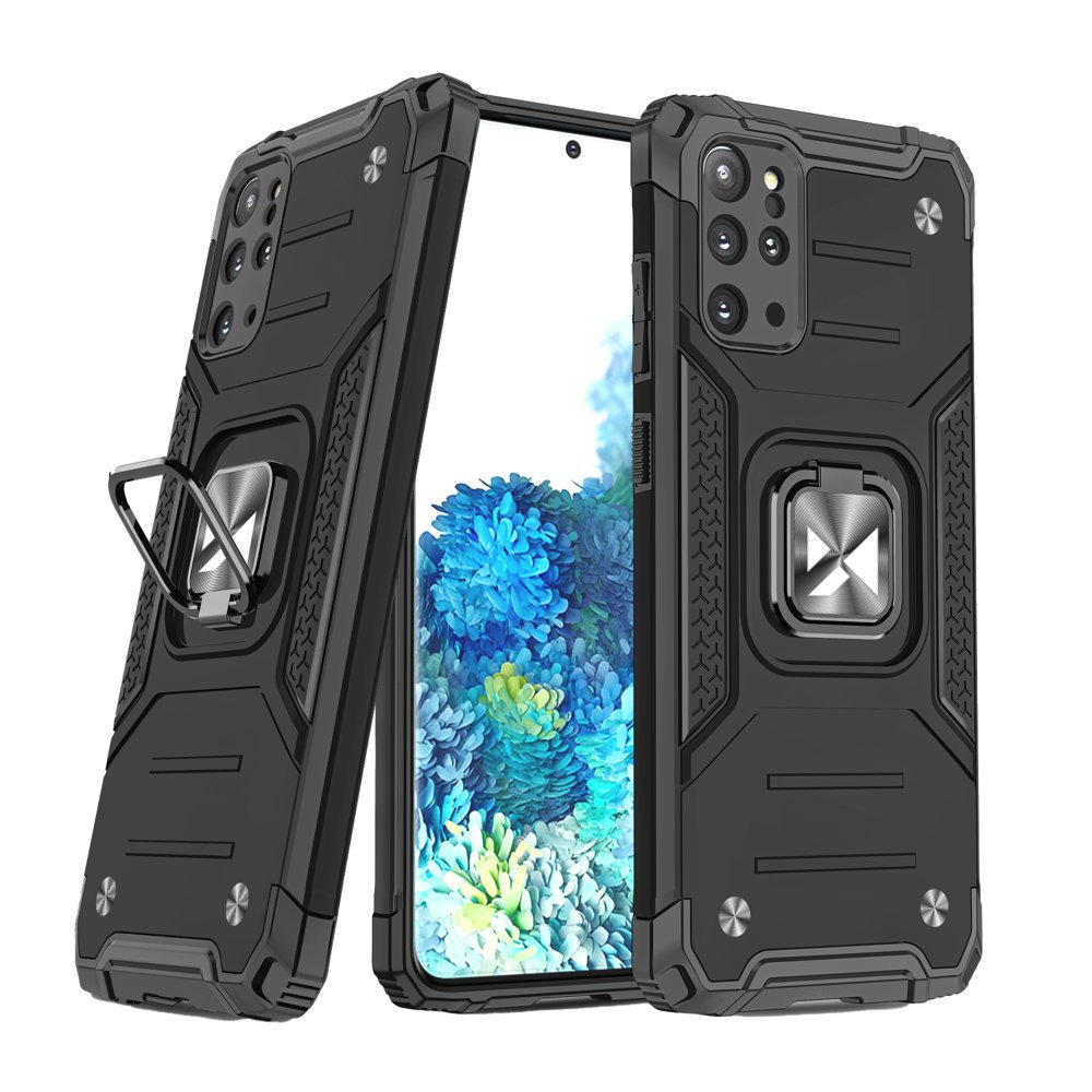  Samsung Galaxy S20+ Plus Wozinsky Ring Armor Case Kickstand telefontok fekete