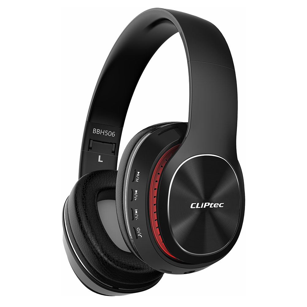 Cliptec Air Muzik BBH506 Bluetooth vezeték nélküli fejhallgató fekete