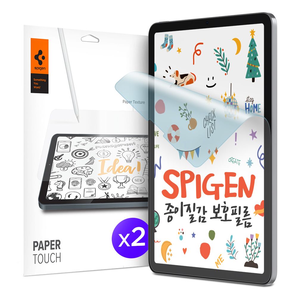 2x PET fólia iPad Pro 12.9 2018/2020 Spigen Paper Touch (AFL02196)