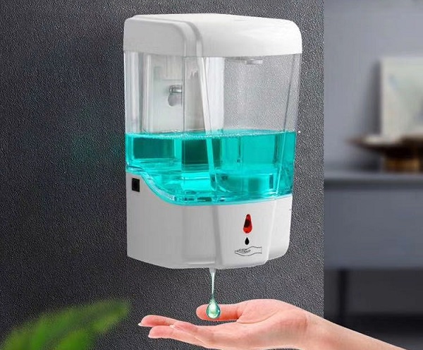 Automata érintés mentes szappan adagoló 700ml falra szerelhető fehér
