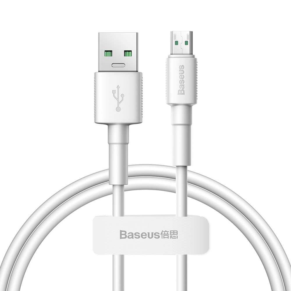 Baseus Mini White kábel USB - Micro USB 4A 0.5m fehér