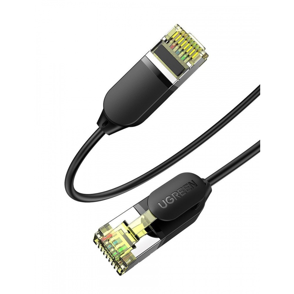 Ugreen Ethernet kábel RJ45 Cat7 UTP, FTP 0.5m fekete (NW149)