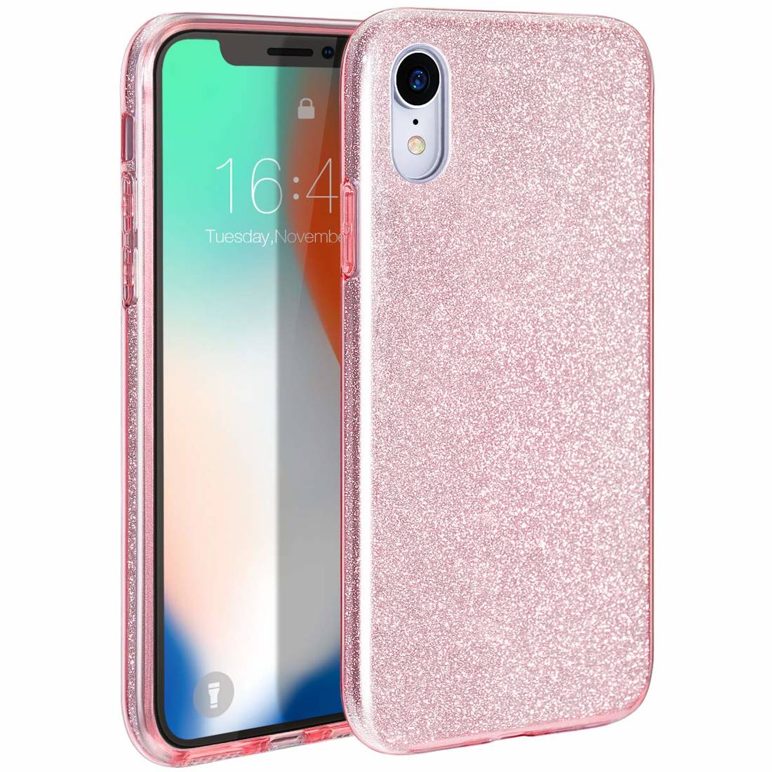 iPhone 12 / 12 Pro Glitter flitteres tok pink