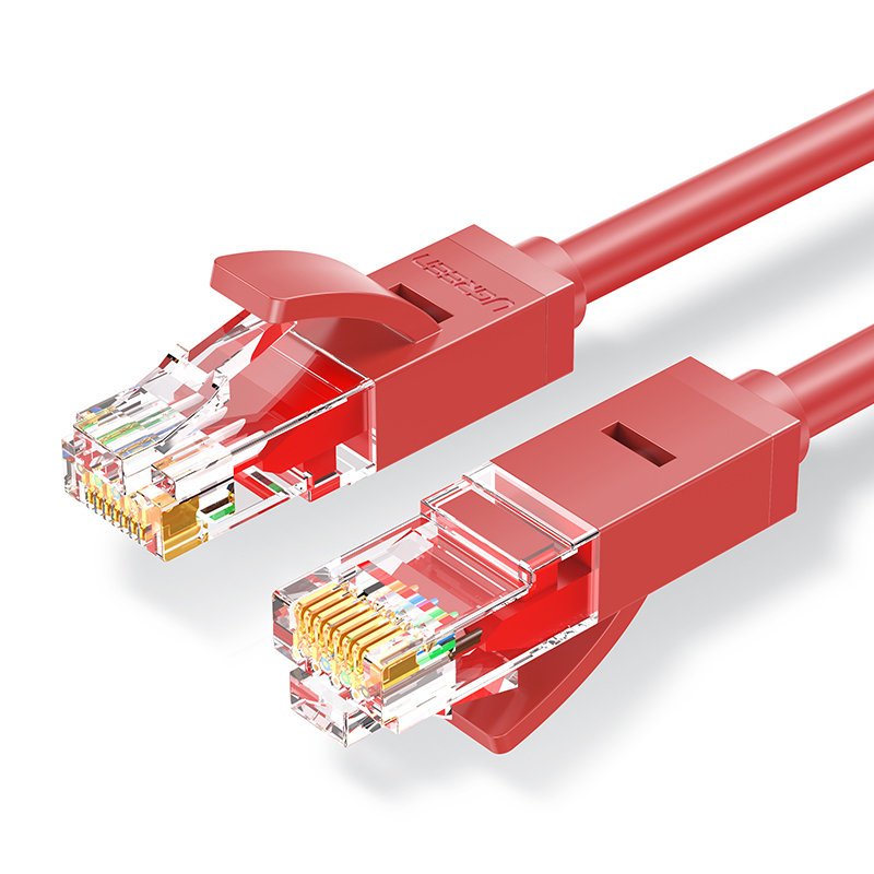 Ugreen Ethernet patchcord kábel RJ45 Cat 6 UTP 1000Mbps 2m piros (NW102 80830)