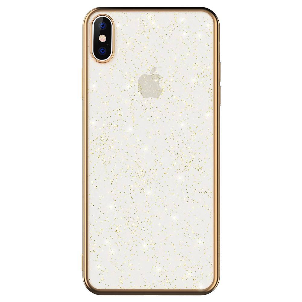 iPhone 12 mini SULADA Glitter tok átlátszó/arany