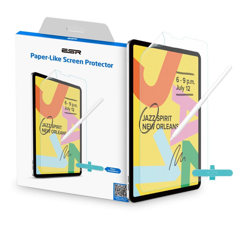 iPad Pro 12.9 2020/2021 Esr Paper Feel PET kijelzővédő fólia