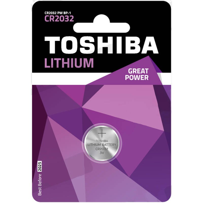 Toshiba Lithium Elem, Akkumulátor CR2032 3V 1 db