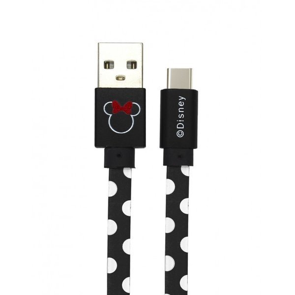 DISNEY MINNIE EGÉR USB - USB TYPE-C KÁBEL FEKETE