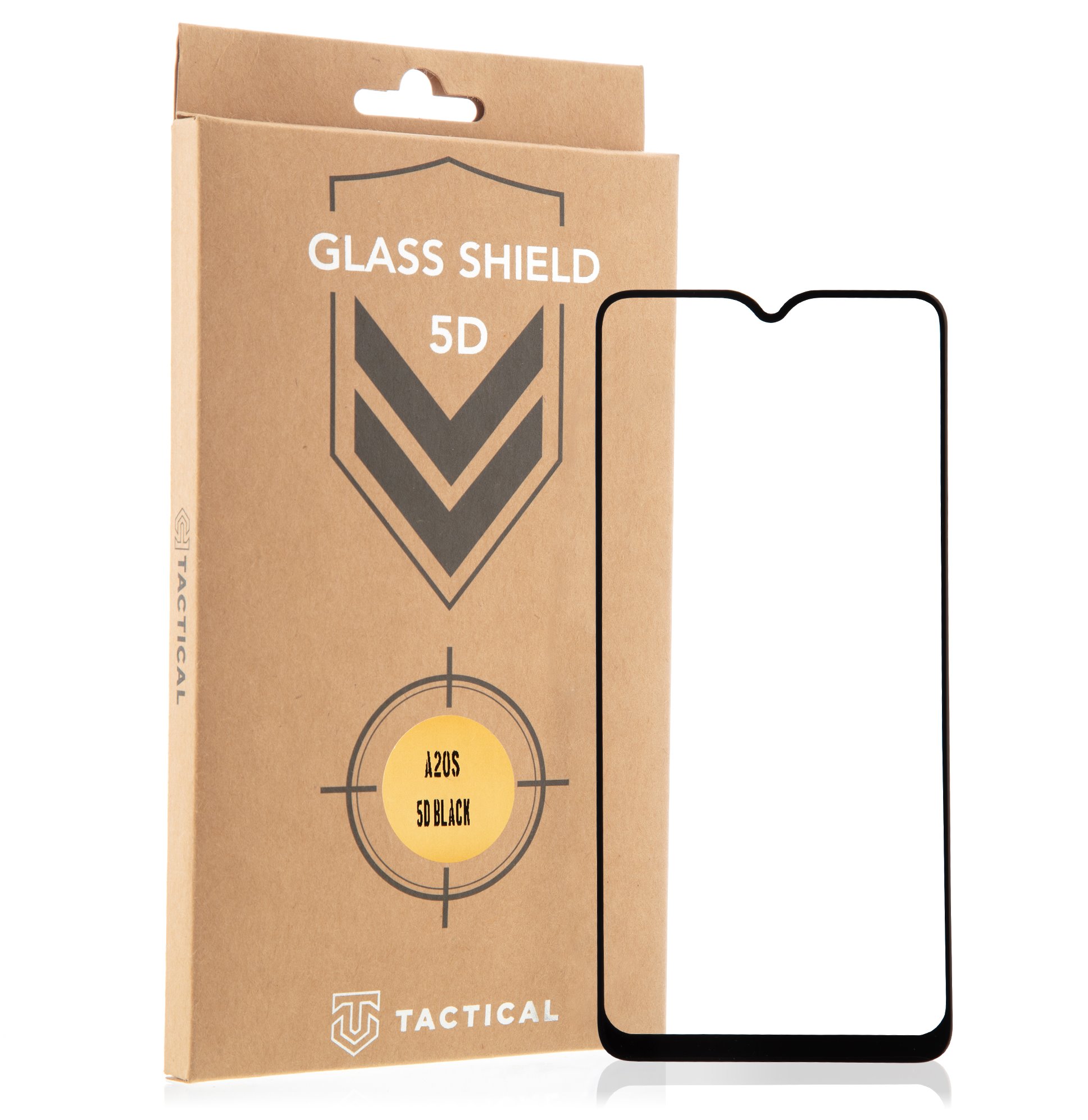 Tactical Shield 5D kijelzővédő üvegfólia Samsung Galaxy A20s fekete