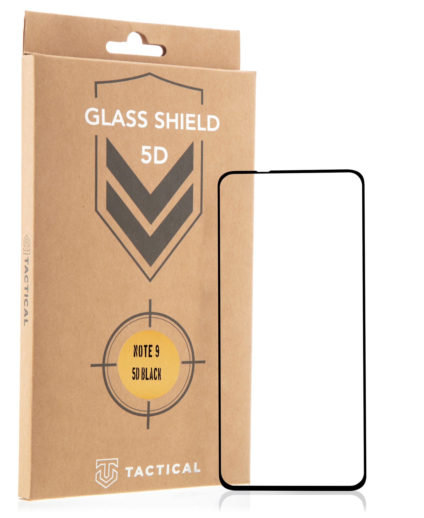 Tactical Shield 5D kijelzővédő üvegfólia Xiaomi Redmi Note 9 fekete