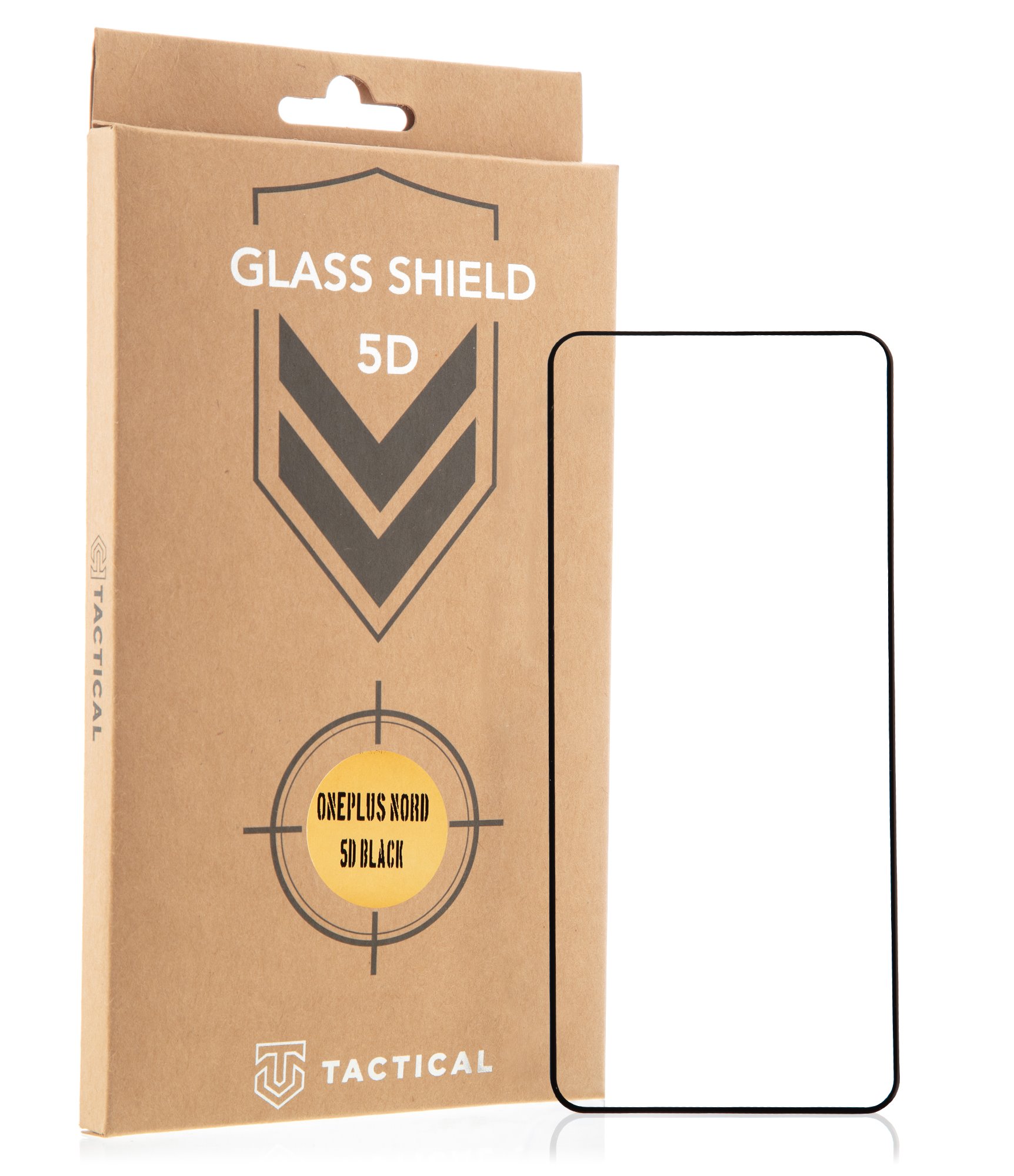 Tactical Shield 5D kijelzővédő üvegfólia OnePlus Nord fekete