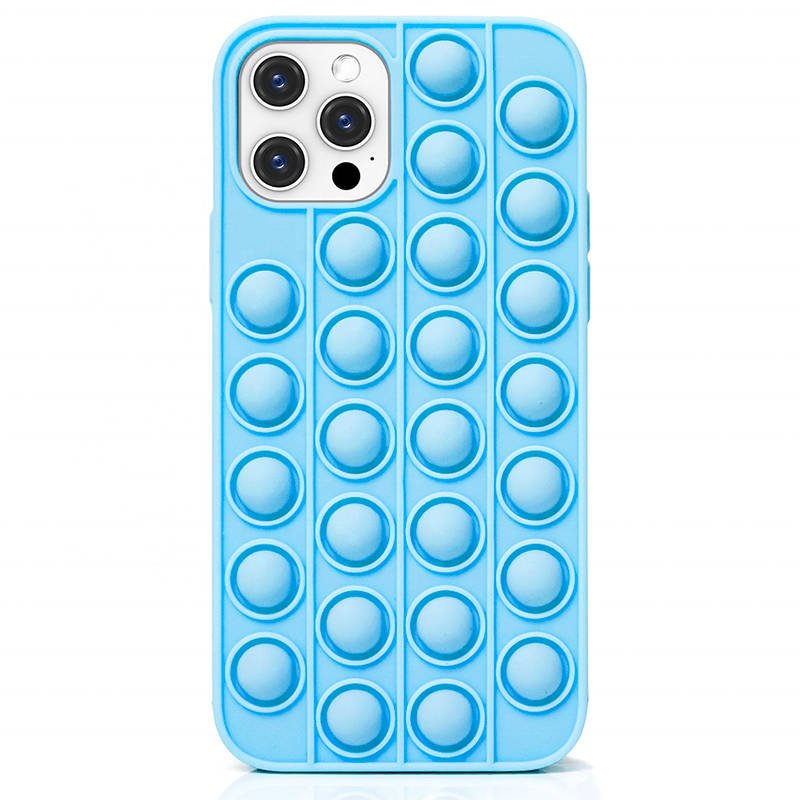 iPhone 12 Pro MAX Push Bubble flexibilis tok kék