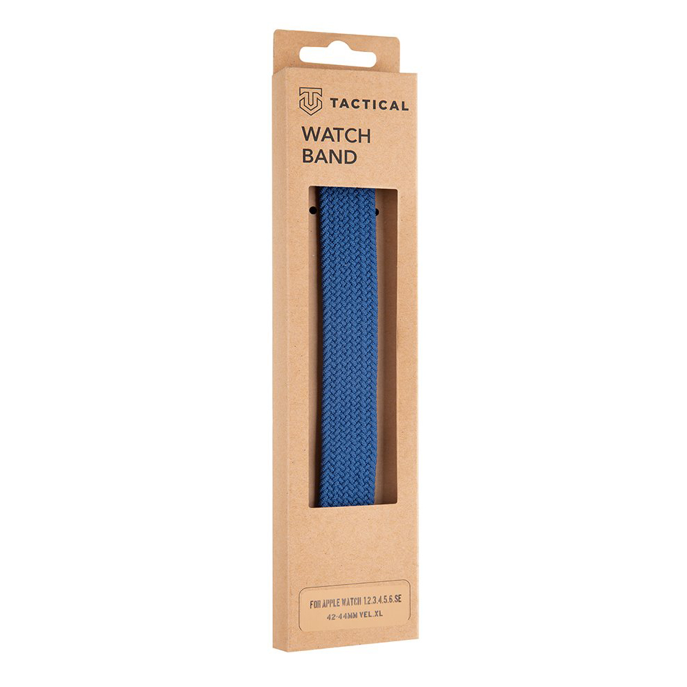 Tactical 785 String Band szövet óraszíj Apple Watch 4/5/6/7/8/SE/Ultra (42/44/45/49mm) méret XL kék