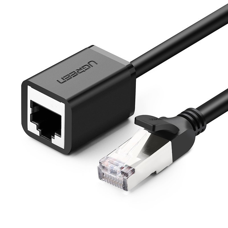UTP hosszabbító kábel RJ45 Cat 6 FTP 1000Mbps internet kábel 0.5m fekete Ugreen (NW112 11278)