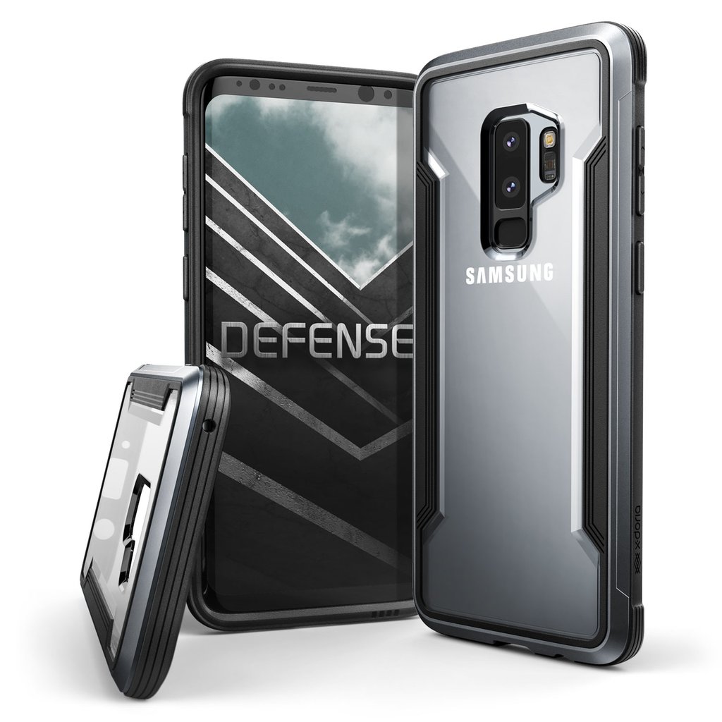 X-DORIA Defense Shield tok Samsung Galaxy S9+ Plus fekete ütésálló (3X3P4801A)
